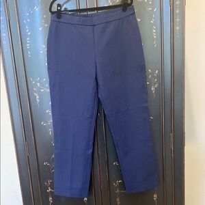 Susan Graver Ponte Straight Leg Pull-On Pants BRAND NEW
Navy size L